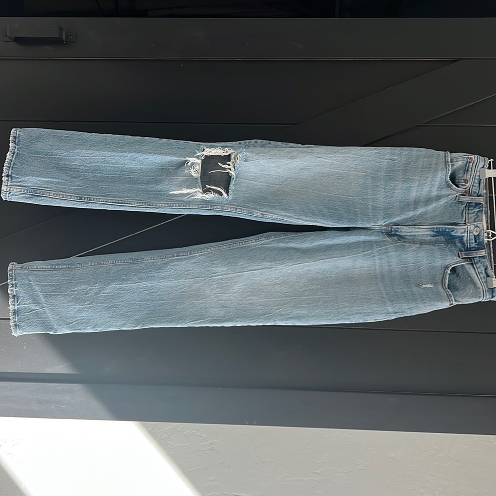 abercrombie and fitch the 90s straight ultra high rise